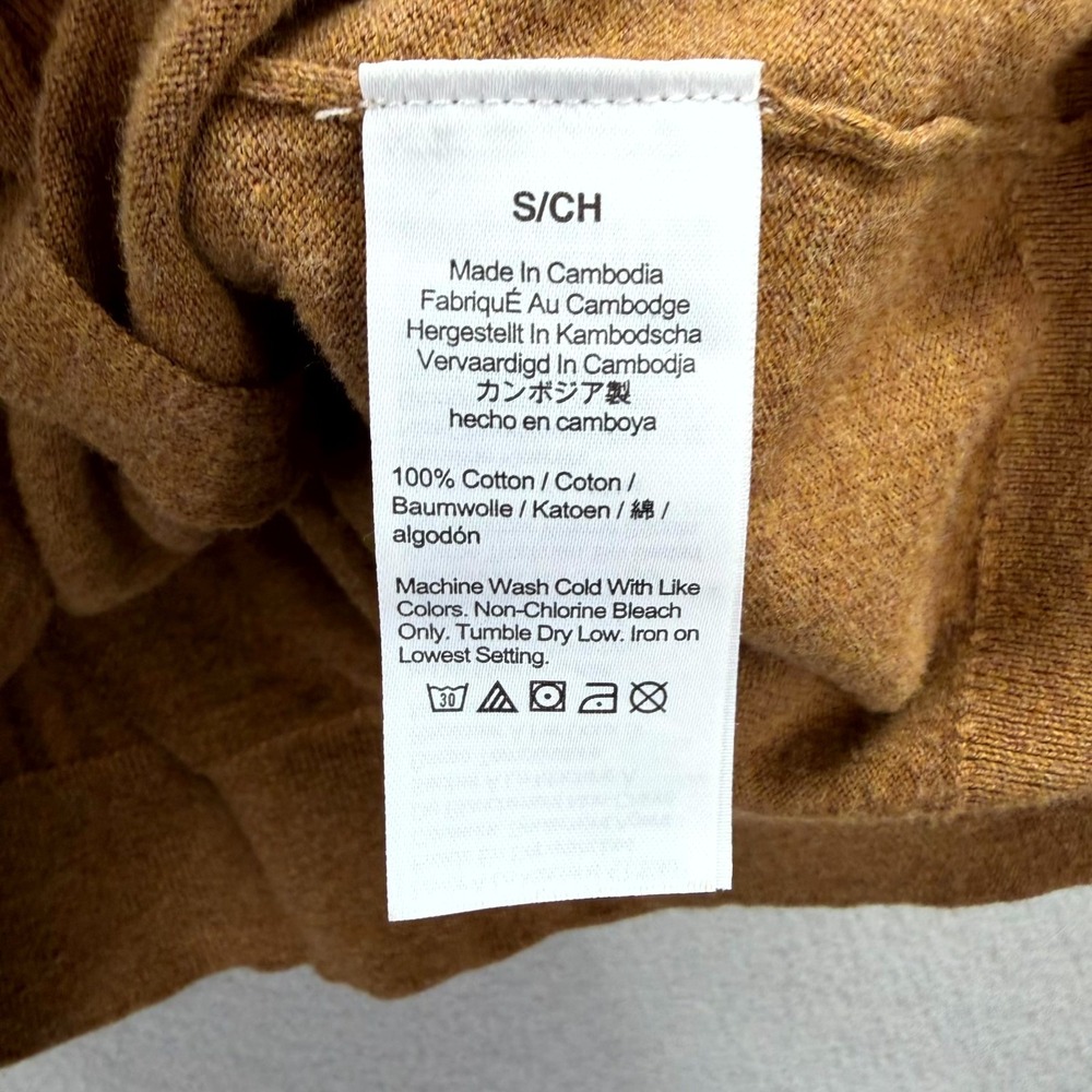 J.Crew Cardigan Sweater Womens Small Brown Tight Knit Cotton Button Front Casual - Picture 9 of 10